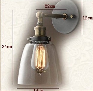 Настенный светильник Loft Clear Glass Cloche