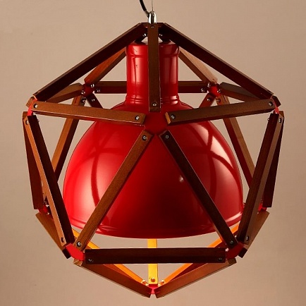 Подвесной светильник Loft Polygon Wood