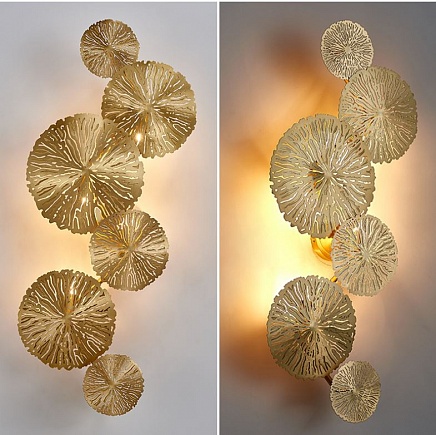 Настенный светильник Leaves Gold из Китая
