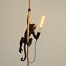 Светильник Обезьяна с Лампой Monkey Black Lamp Ceiling из Китая