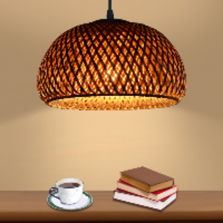 Подвесной светильник Round rattan lamp